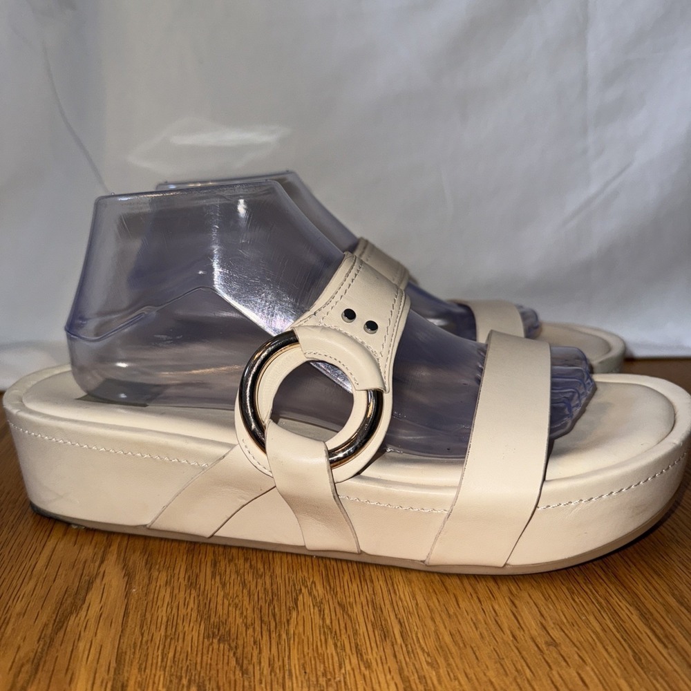 Dolce Vita Womens CICILY Cream Sandals Women's Size 11 Summer Slides - Picture 3 of 7